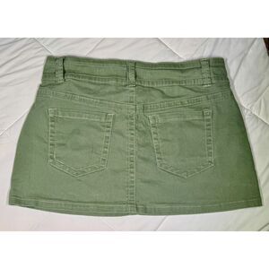 No Boundaries Women's Green and Khaki Skirt M